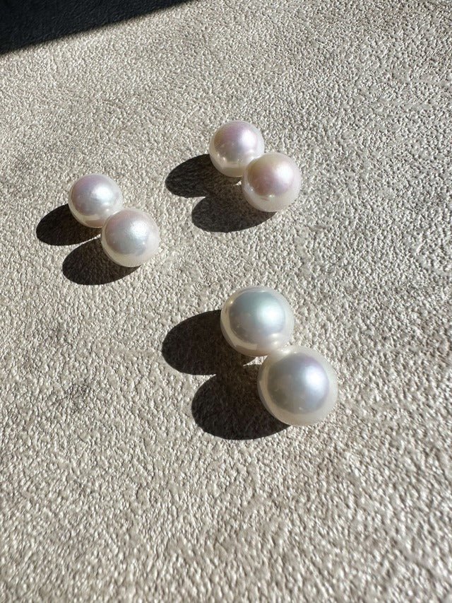 ラウンド淡水パール11mm ピアス&イヤリング ブライダル - おしゃれ花嫁様ブライダルアクセサリーの通販bijou holic千葉店舗ラウンド淡水パール11mm ピアス&イヤリング ブライダル