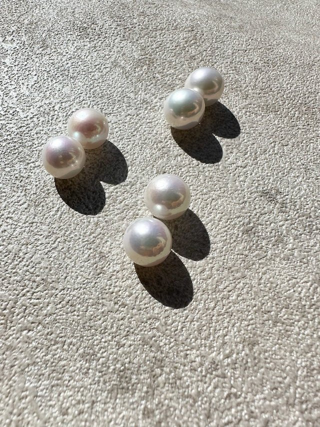 ラウンド淡水パール11mm ピアス&イヤリング ブライダル - おしゃれ花嫁様ブライダルアクセサリーの通販bijou holic千葉店舗ラウンド淡水パール11mm ピアス&イヤリング ブライダル