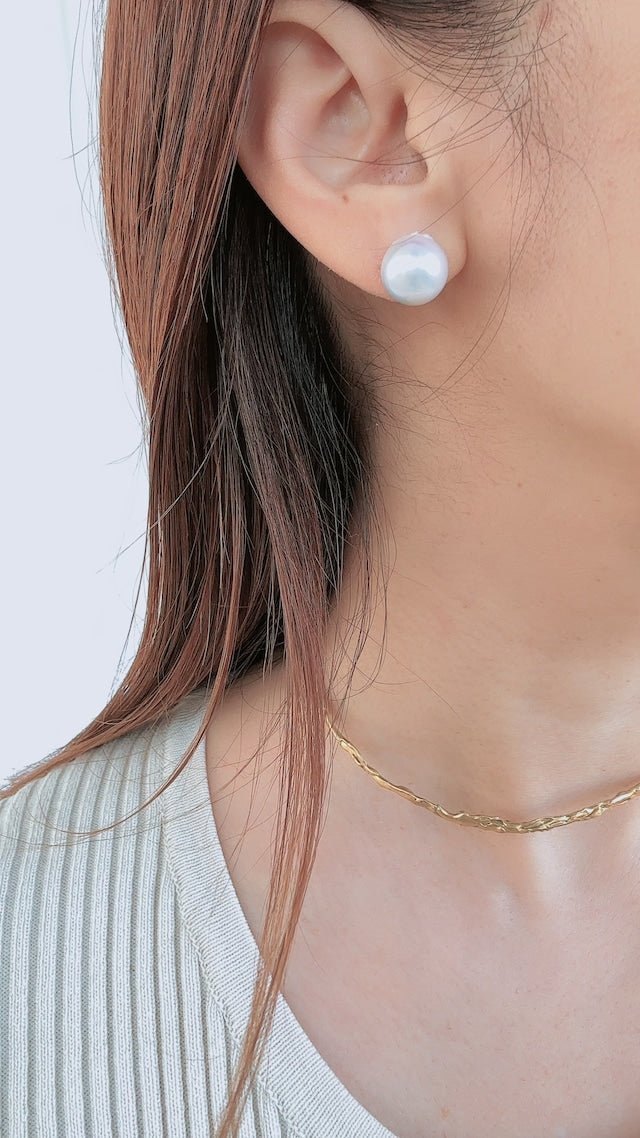 ラウンド淡水パール11mm ピアス&イヤリング ブライダル - おしゃれ花嫁様ブライダルアクセサリーの通販bijou holic千葉店舗ラウンド淡水パール11mm ピアス&イヤリング ブライダル