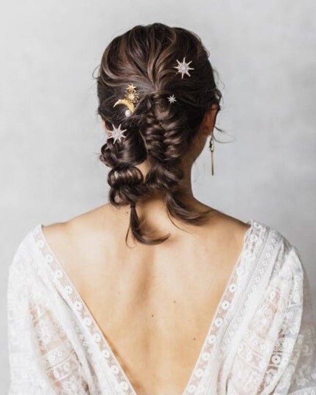 スパークルピン 3本セット 星ヘアアクセサリー - おしゃれ花嫁様ブライダルアクセサリーの通販bijou holic千葉店舗スパークルピン 3本セット 星ヘアアクセサリー