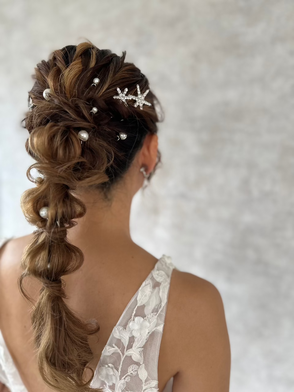 シルバービジュースターピン – おしゃれ花嫁様ブライダルアクセサリー