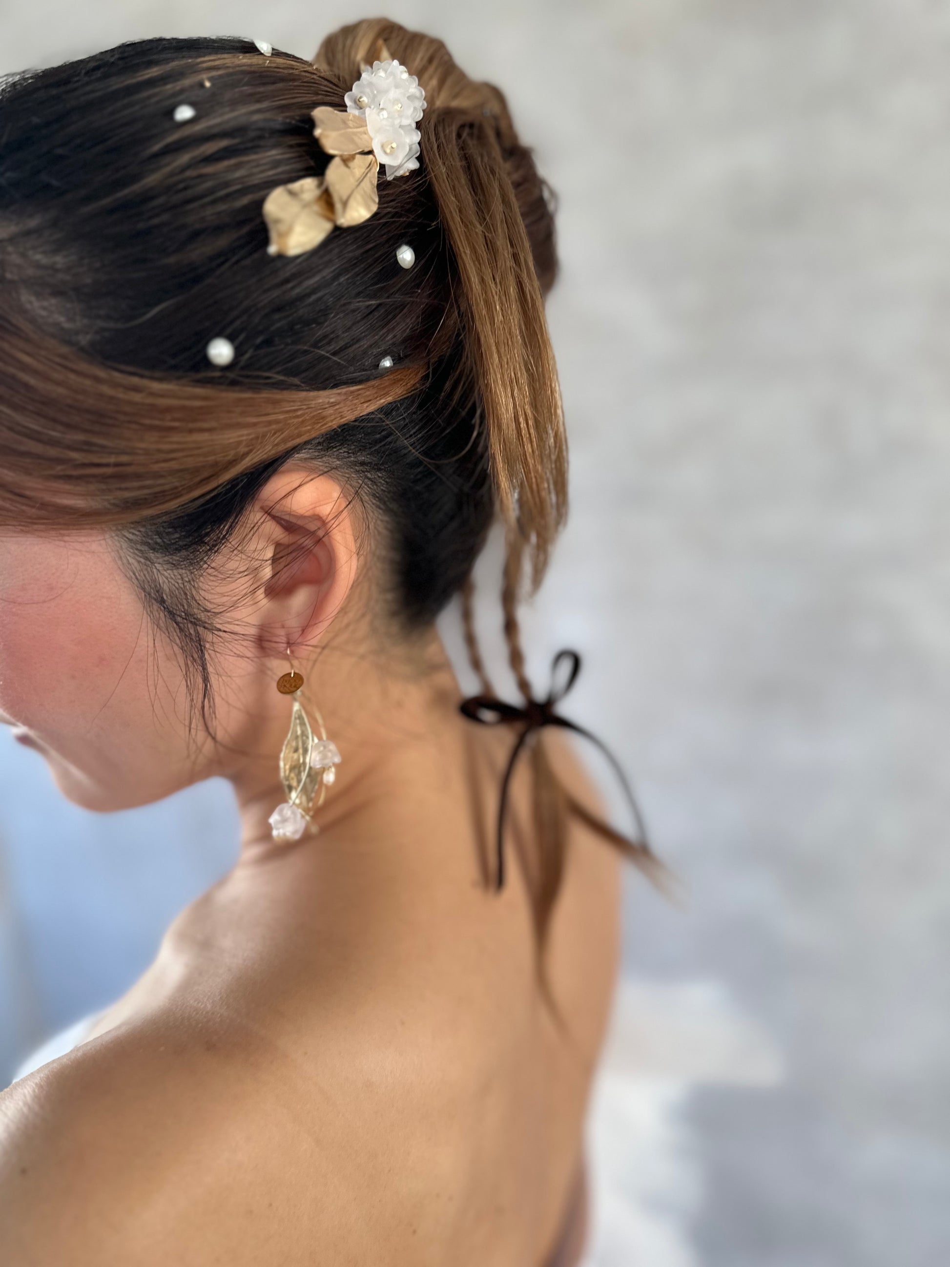 ミュゲピアス&イヤリング すずらん 大人可愛いアクセサリー - おしゃれ花嫁様ブライダルアクセサリーの通販bijou holic千葉店舗ミュゲピアス&イヤリング すずらん 大人可愛いアクセサリー