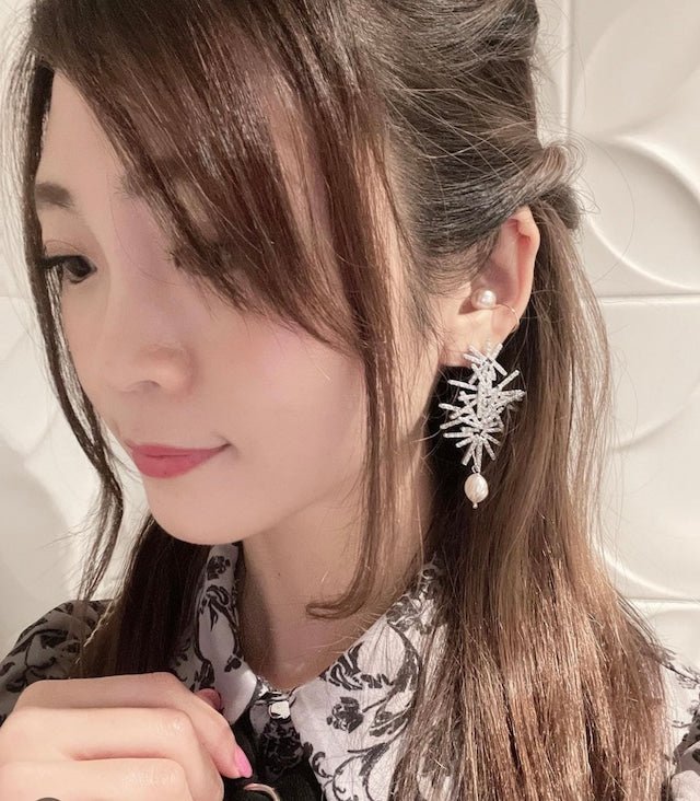 スターダストピアス&イヤリング - おしゃれ花嫁様ブライダルアクセサリーの通販bijou holic千葉店舗スターダストピアス&イヤリング