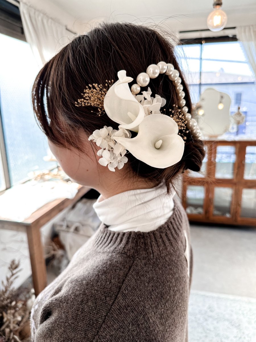 カラー和装 卒業式 髪飾り ヘッドパーツ - おしゃれ花嫁様ブライダルアクセサリーの通販bijou holic千葉店舗カラー和装 卒業式 髪飾り ヘッドパーツ