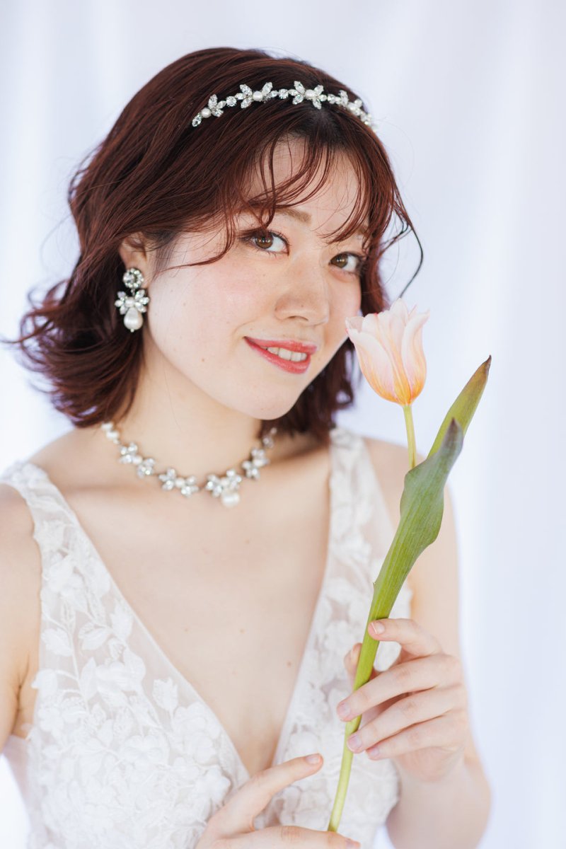 シルバービジューノーブルコットンパール雫ピアス&イヤリング - おしゃれ花嫁様ブライダルアクセサリーの通販bijou holic千葉店舗シルバービジューノーブルコットンパール雫ピアス&イヤリング