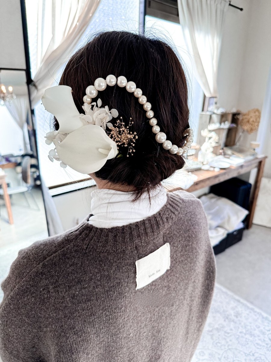 カラー和装 卒業式 髪飾り ヘッドパーツ - おしゃれ花嫁様ブライダルアクセサリーの通販bijou holic千葉店舗カラー和装 卒業式 髪飾り ヘッドパーツ