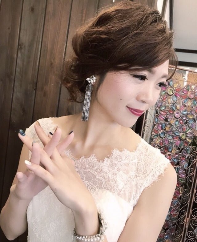 ビジュークローバーシルバービーズタッセルピアス&イヤリング - おしゃれ花嫁様ブライダルアクセサリーの通販bijou holic千葉店舗ビジュークローバーシルバービーズタッセルピアス&イヤリング