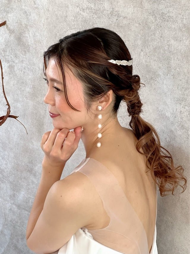 テクスチャーヘッドドレス【レンタルヘッドドレス】 - おしゃれ花嫁様ブライダルアクセサリーの通販bijou holic千葉店舗テクスチャーヘッドドレス【レンタルヘッドドレス】