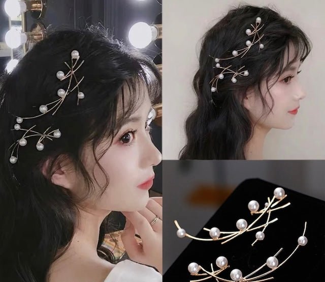 パールツインヘッドアクセサリー - おしゃれ花嫁様ブライダルアクセサリーの通販bijou holic千葉店舗パールツインヘッドアクセサリー