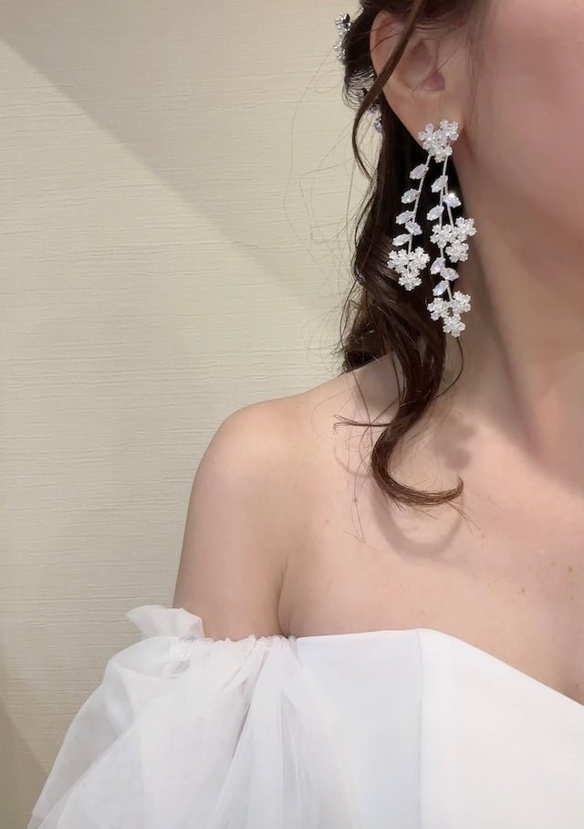 チュールドレススリーブ ウェディングドレスに - おしゃれ花嫁様ブライダルアクセサリーの通販bijou holic千葉店舗チュールドレススリーブ ウェディングドレスに