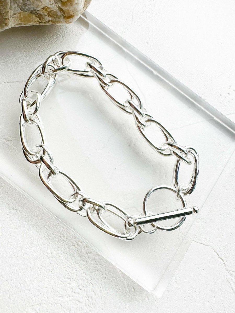 【人気】silver925 ボリュームチェーンブレスレット - おしゃれ花嫁様ブライダルアクセサリーの通販bijou holic千葉店舗【人気】silver925 ボリュームチェーンブレスレット