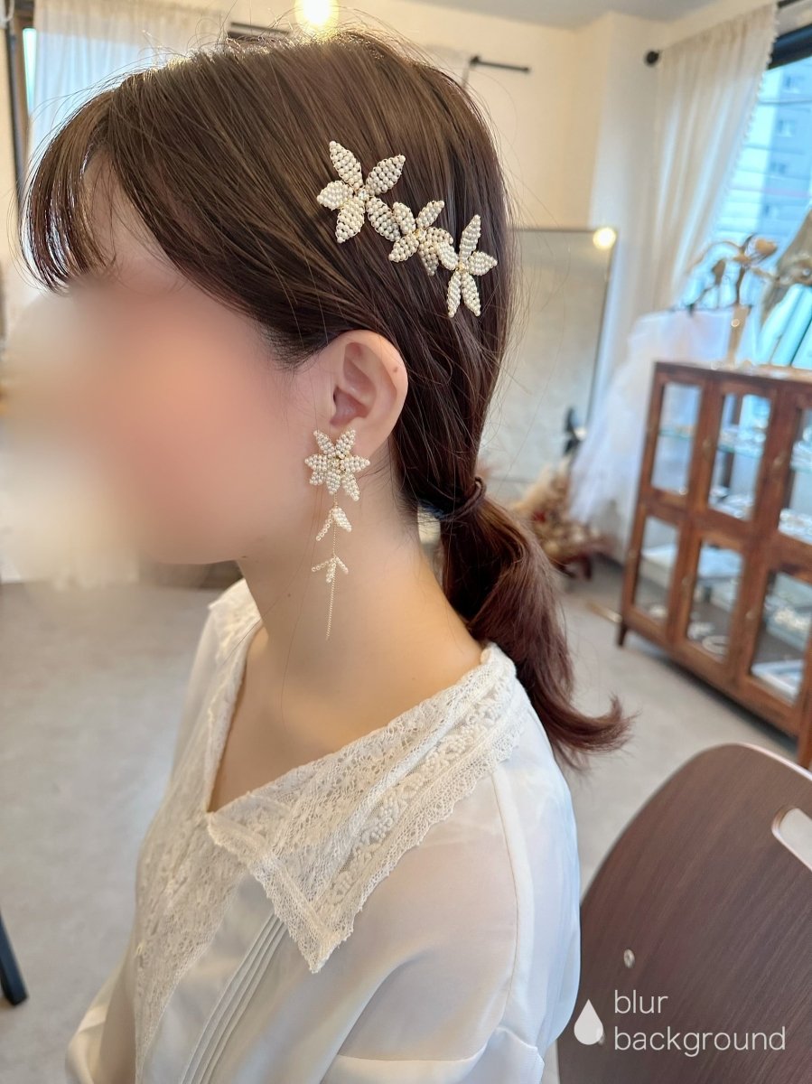 ブライダルアクセサリー　アトリエ店舗では - おしゃれ花嫁様ブライダルアクセサリーの通販bijou holic千葉店舗