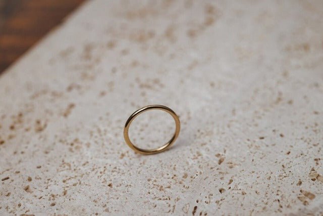 シンプルプレーンリング 10K 14K 18K 結婚指輪 ペアリング 艶消し