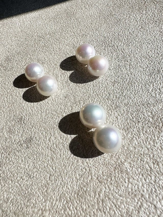 ラウンド淡水パール11mm ピアス＆イヤリング　ブライダル - おしゃれ花嫁様ブライダルアクセサリーの通販bijou holic千葉店舗ラウンド淡水パール11mm ピアス＆イヤリング　ブライダル