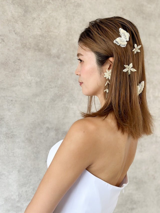 蝶々レースピン 3本セット バタフライアクセサリー – おしゃれ花嫁様