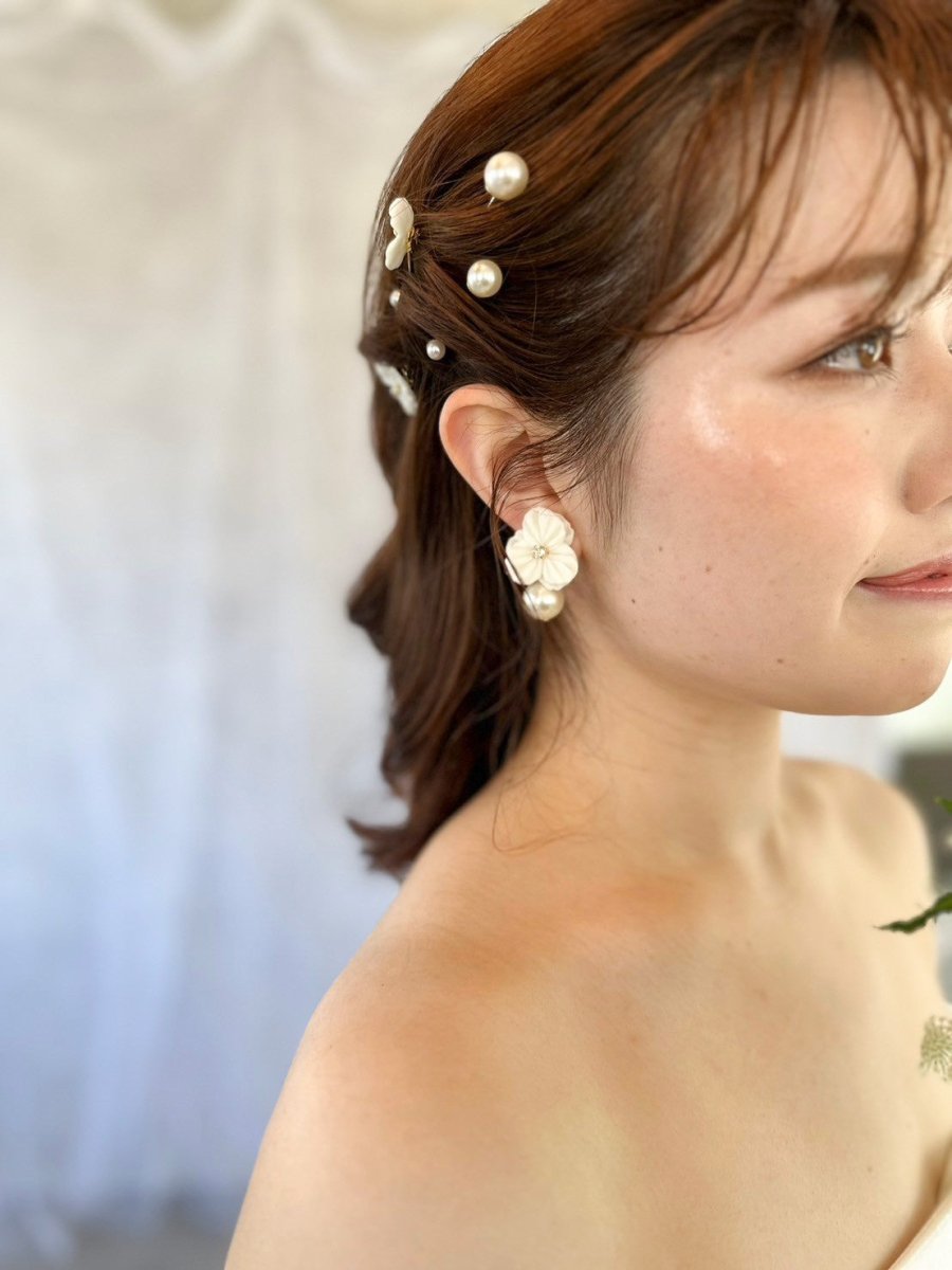 coussinet （クシネ）ヘアピン　パフュームピン　結婚式　ハーフツイン coussinet （クシネ）ヘアピン パフュームピン 結婚式 ハーフ