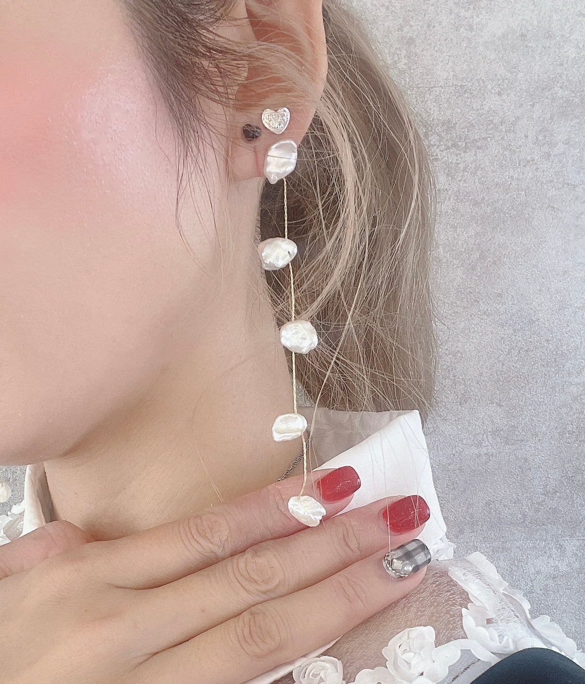 ケシパール ロングピアス／イヤリング｜上品に揺れる大人のブライダル