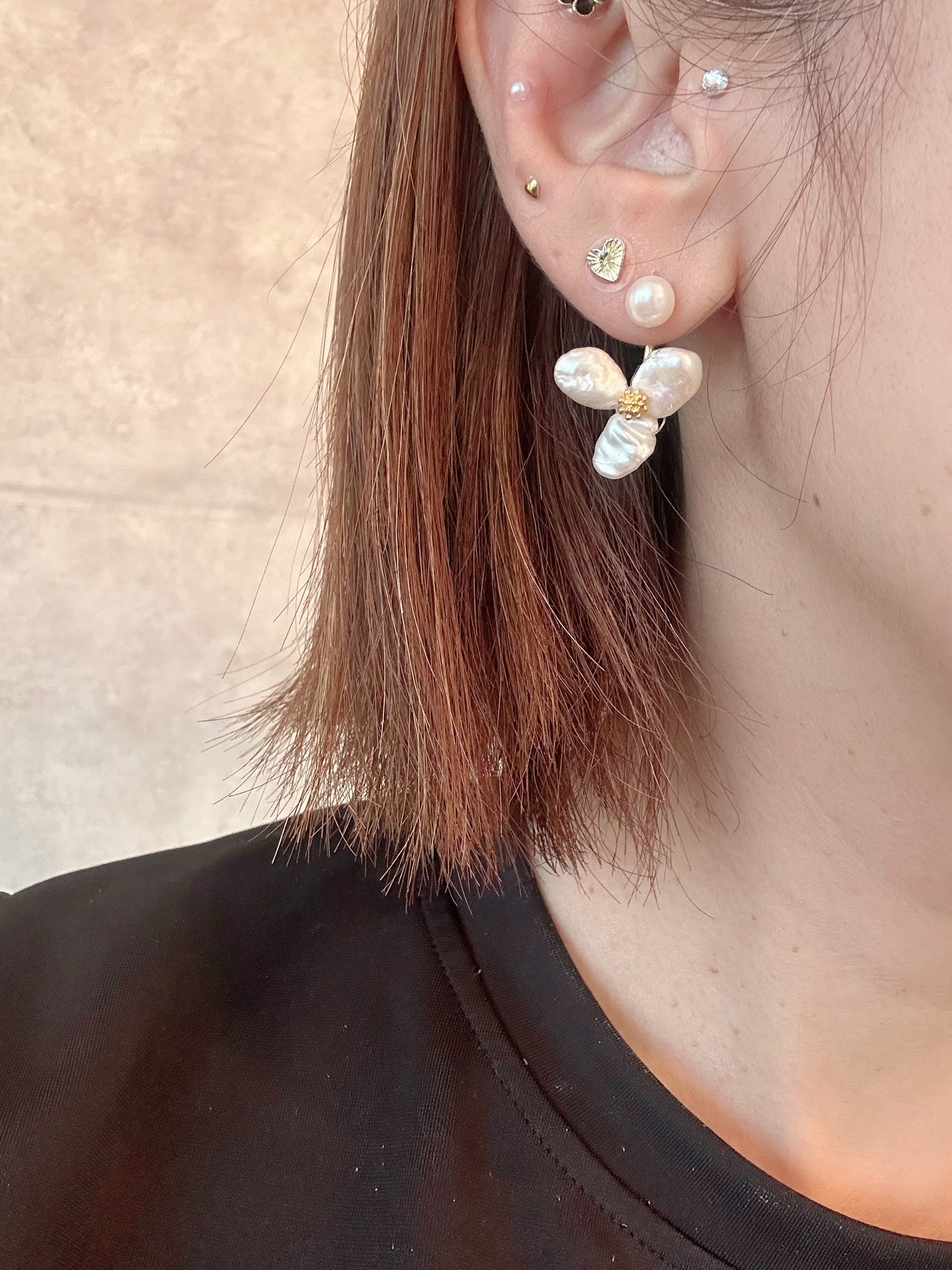 coussinette fleur 2way ピアス coussinette fleur 2way ピアス coussinette fleur 2way ピアス 【公式