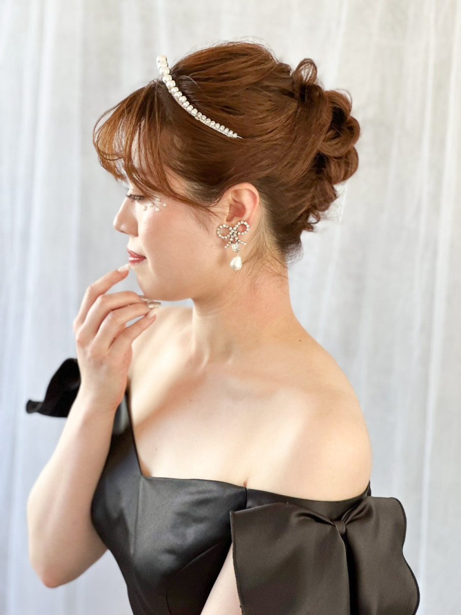 パールエレガントウェディングティアラ　結婚式　花嫁様 - おしゃれ花嫁様ブライダルアクセサリーの通販bijou holic千葉店舗パールエレガントウェディングティアラ　結婚式　花嫁様