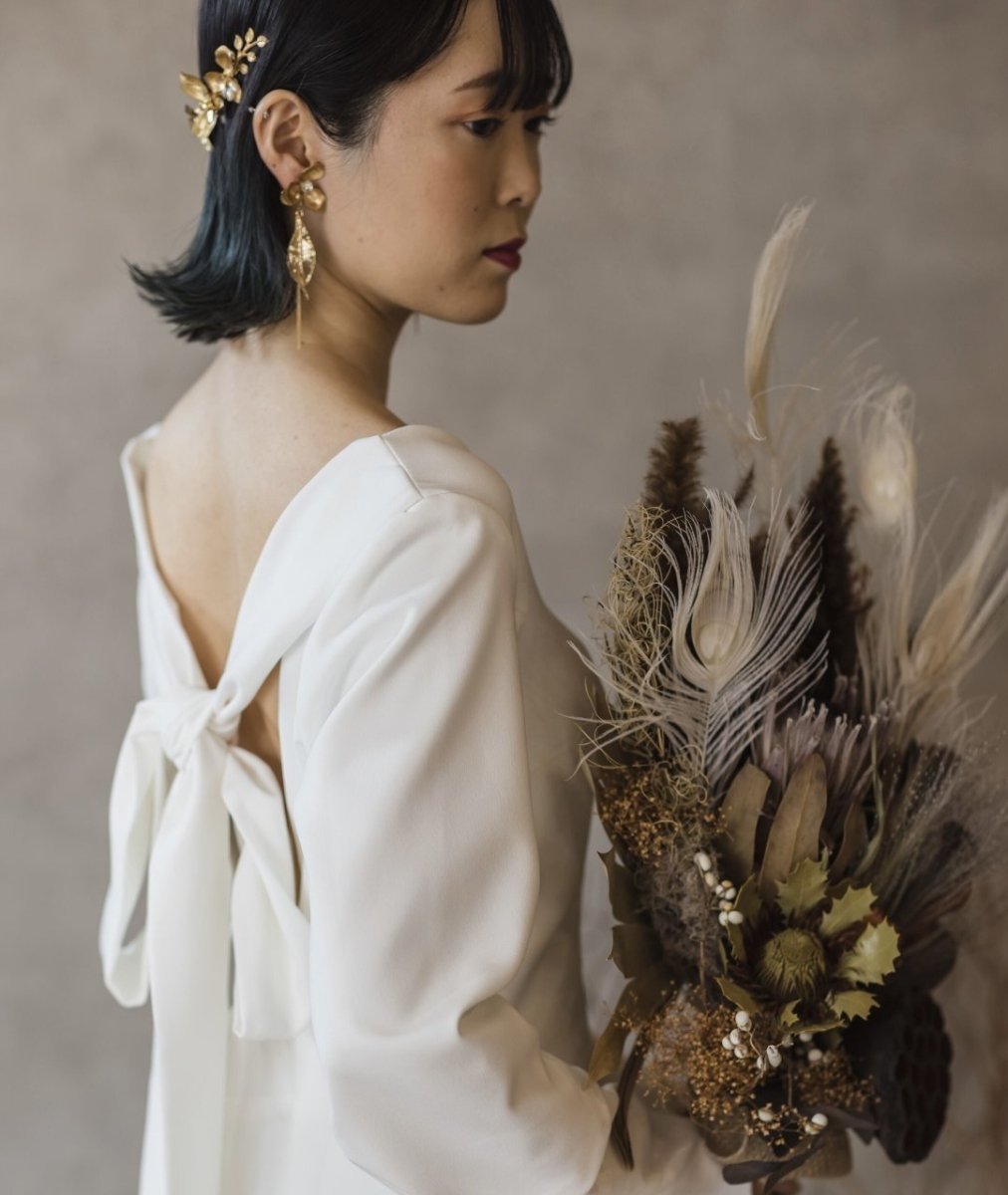 アンティークフラワーピアス＆イヤリング – おしゃれ花嫁様
