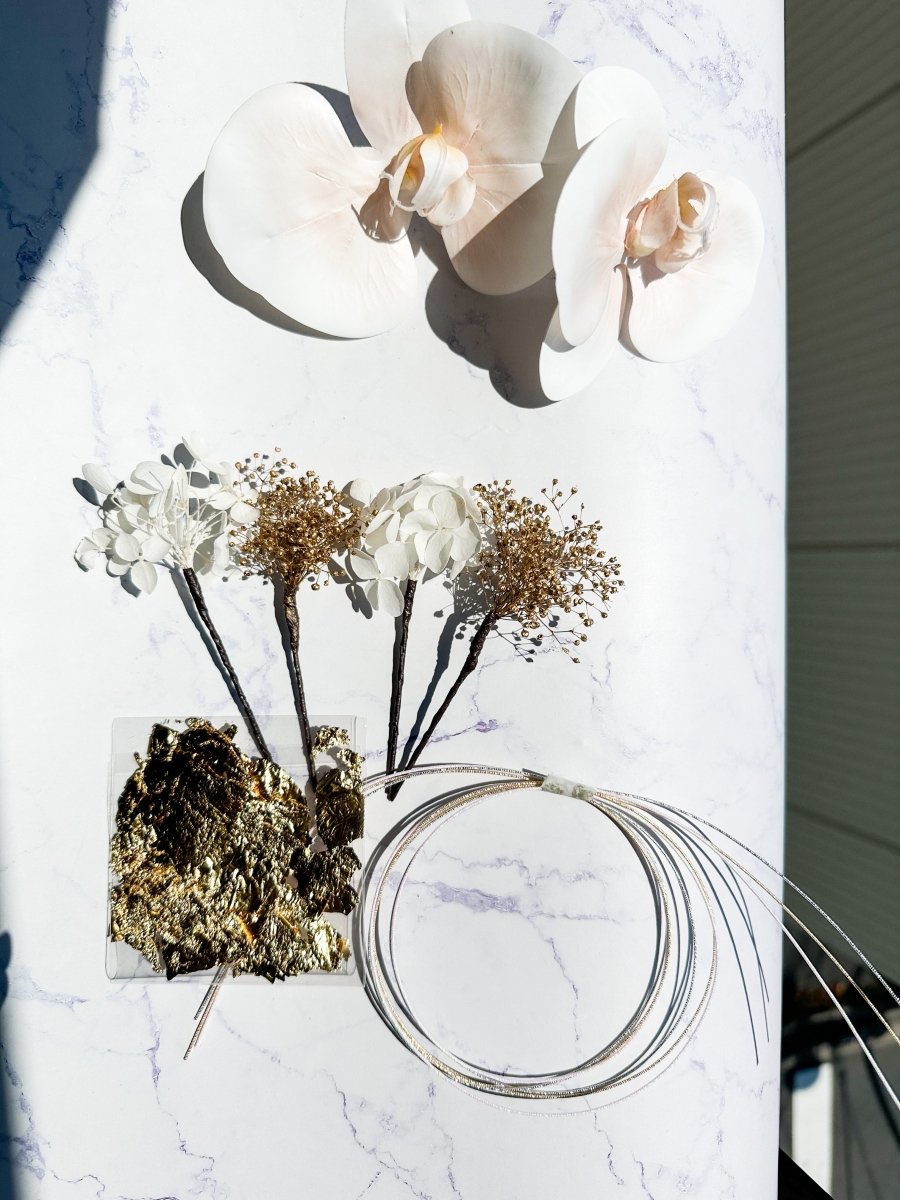 cherryme original 可愛い髪飾りと胡蝶蘭のフラワービュッフェ