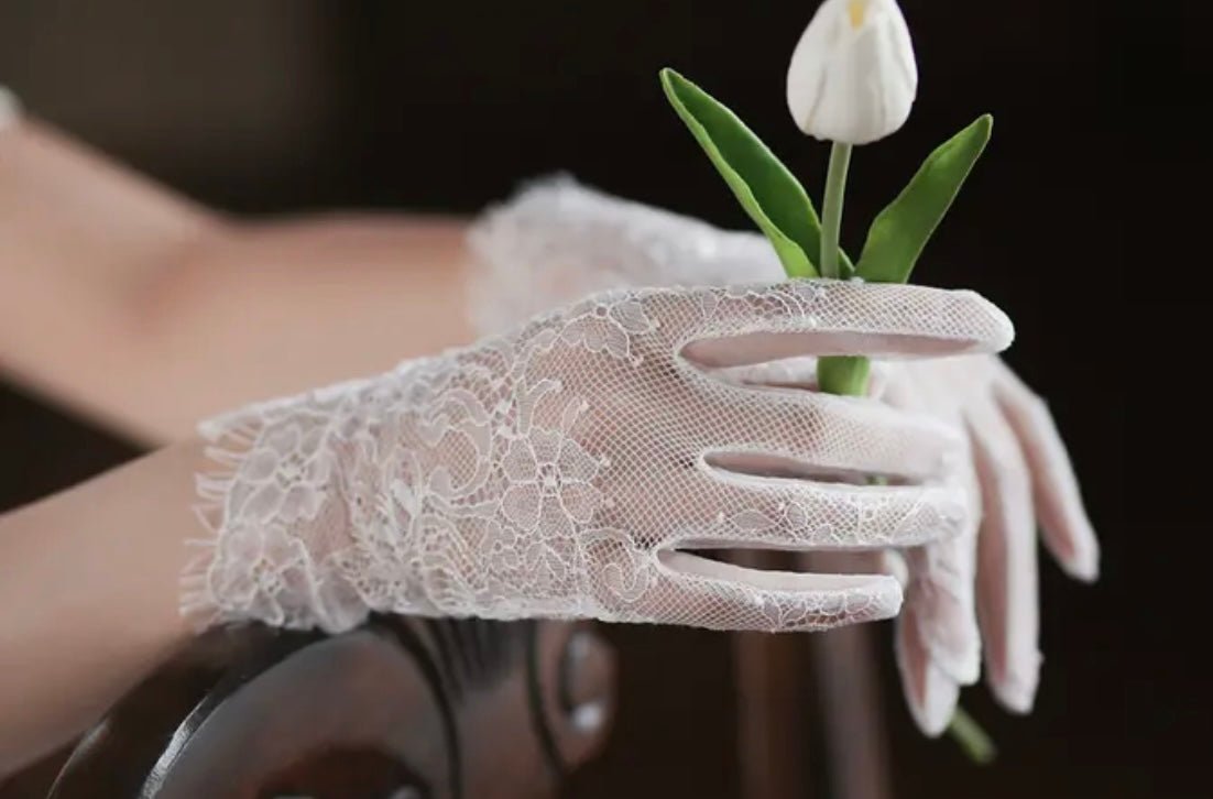 レースウェディンググローブ　結婚式 - おしゃれ花嫁様ブライダルアクセサリーの通販bijou holic千葉店舗レースウェディンググローブ　結婚式
