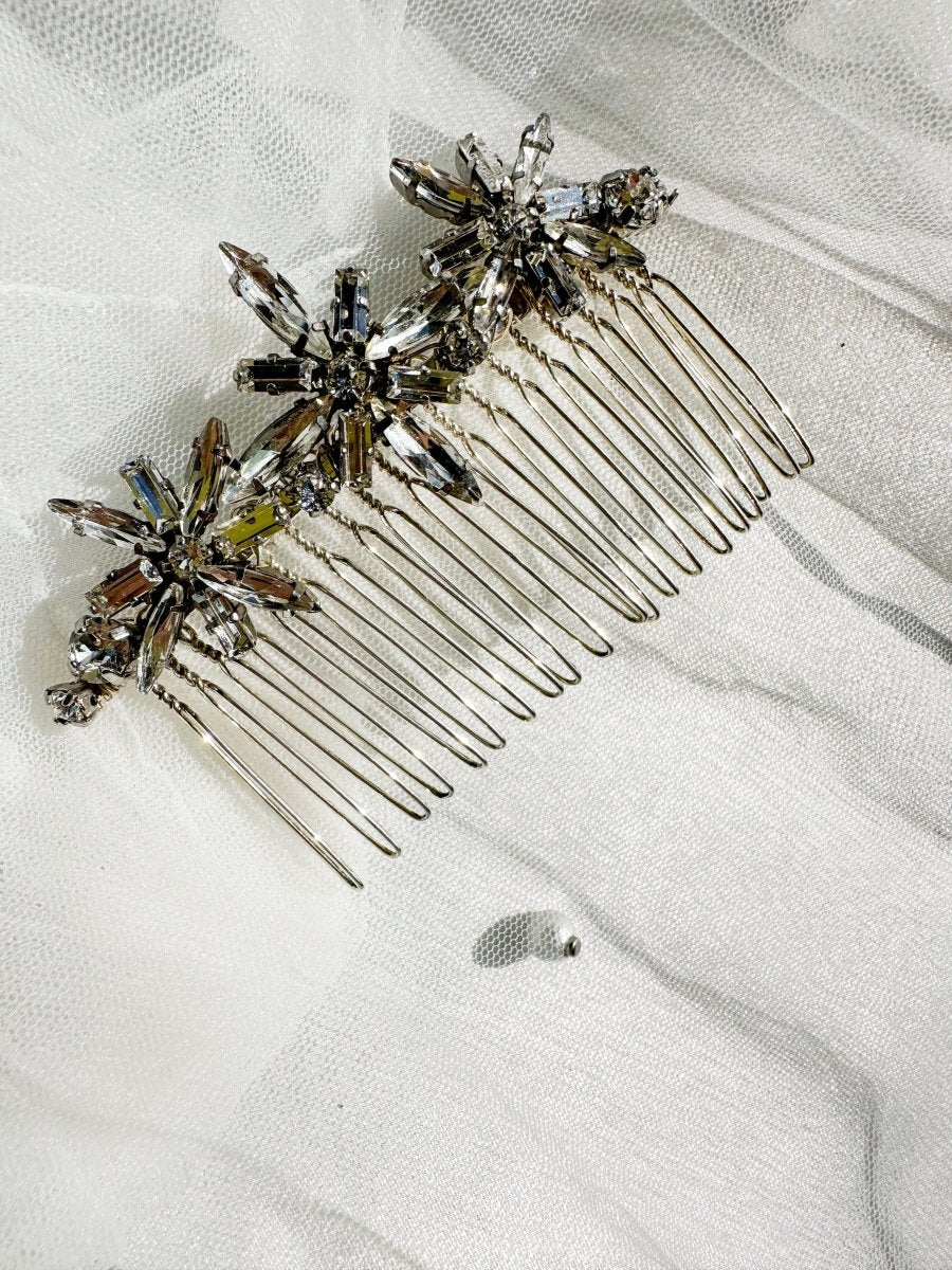 スターウェディングビジューコーム ブライダルヘアアクセサリー