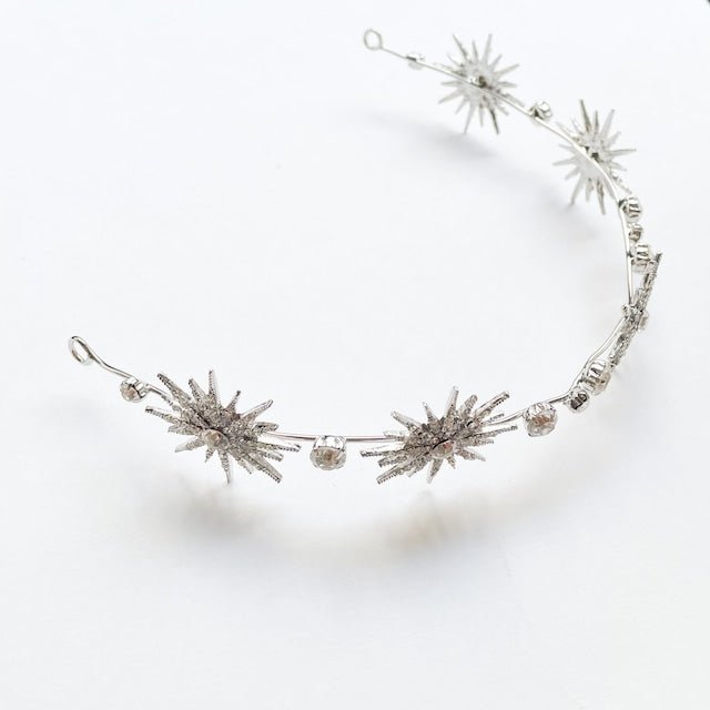 スパークルスターヘッドドレス　星カチューシャ - おしゃれ花嫁様ブライダルアクセサリーの通販bijou holic千葉店舗スパークルスターヘッドドレス　星カチューシャ