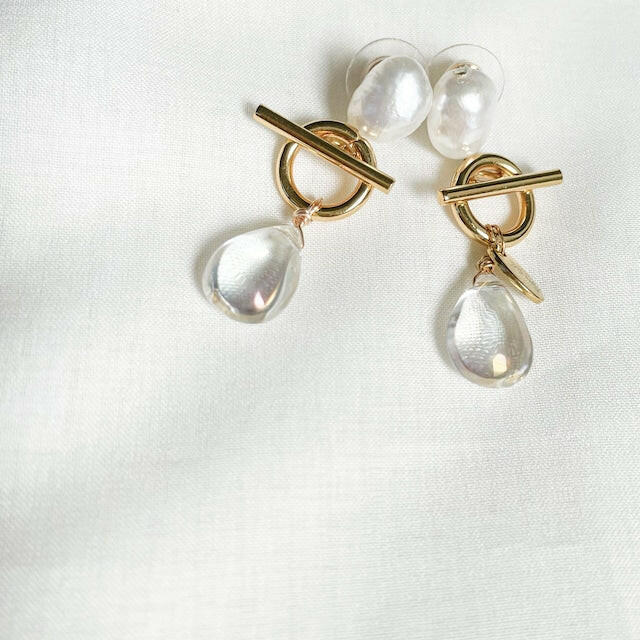 アクアクリスタルピアス＆イヤリング - おしゃれ花嫁様ブライダルアクセサリーの通販bijou holic千葉店舗アクアクリスタルピアス＆イヤリング