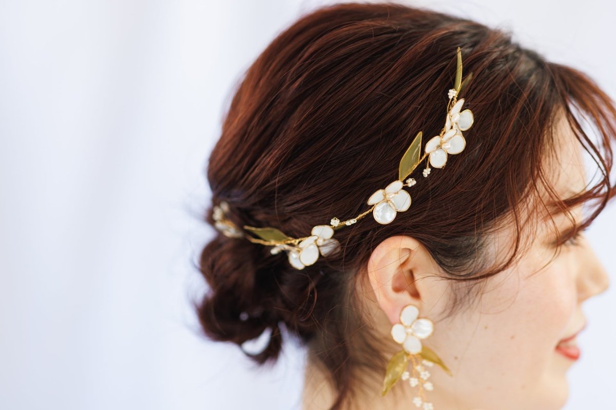 フラワーガーデンブライダルヘッドアクセサリー – おしゃれ花嫁様