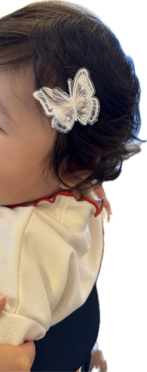 バタフライヘアクリップ　蝶ヘアピン　ブライダル　成人式　卒業式 - おしゃれ花嫁様ブライダルアクセサリーの通販bijou holic千葉店舗バタフライヘアクリップ　蝶ヘアピン　ブライダル　成人式　卒業式