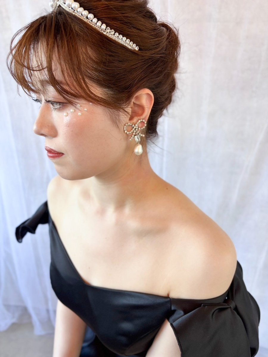 パールエレガントウェディングティアラ　結婚式　花嫁様 - おしゃれ花嫁様ブライダルアクセサリーの通販bijou holic千葉店舗パールエレガントウェディングティアラ　結婚式　花嫁様