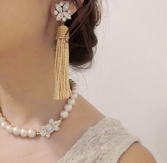 【美品✨】ガスビジュー ゴールド ネックレス フリンジ タッセル GAS BIJOUX ガスビジュー ゴールド ネックレス フリンジ タッセル