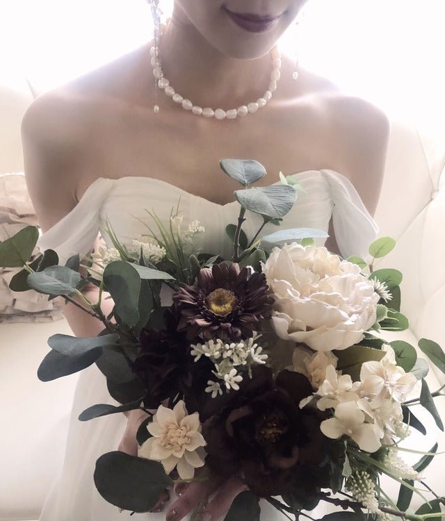 willfully big flower print ドレス/パールネックレス付 willfully big flower print ドレス/パールネックレス付