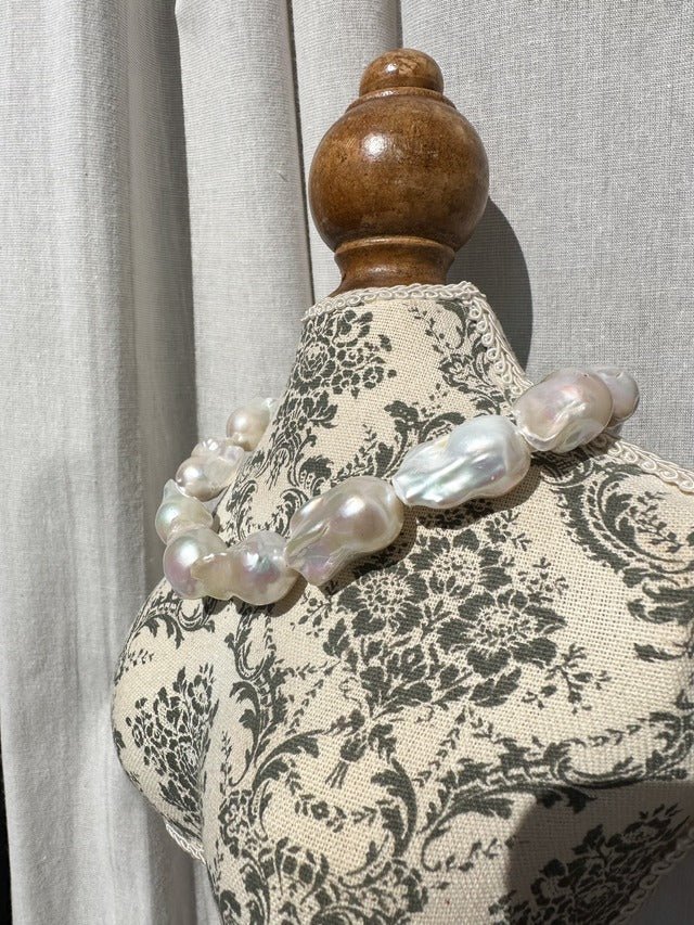 オイスターパールネックレス ブライダルパールアクセサリー 結婚式