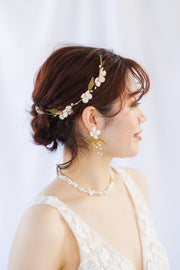 フラワーガーデンピアス＆イヤリング　結婚式 - おしゃれ花嫁様ブライダルアクセサリーの通販bijou holic千葉店舗フラワーガーデンピアス＆イヤリング　結婚式