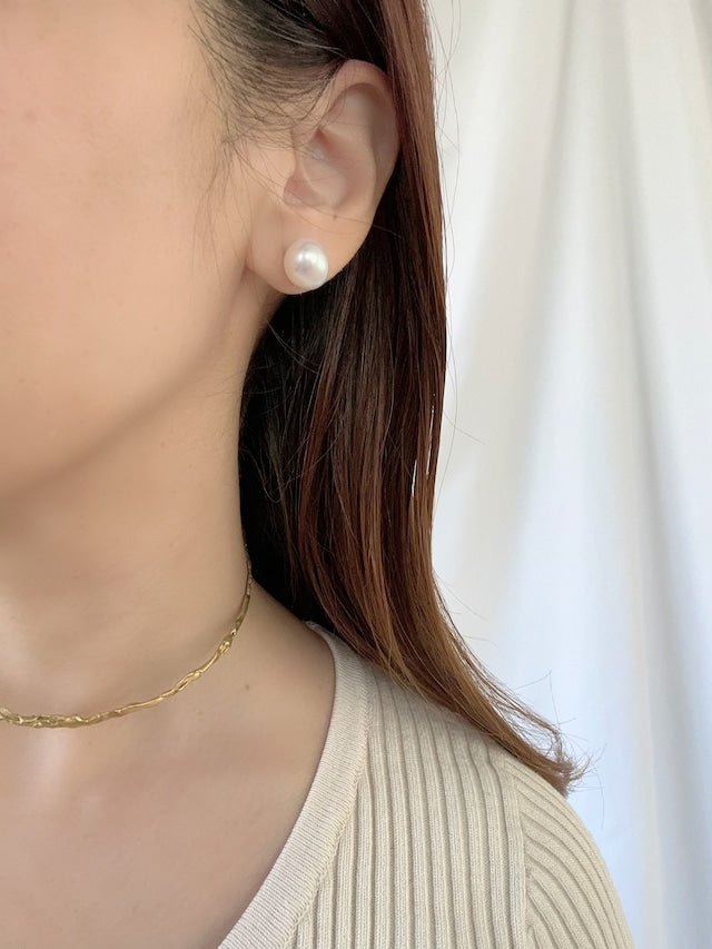 バロック淡水パールピアス＆イヤリング　パールアクセサリー　挙式にも人気 - おしゃれ花嫁様ブライダルアクセサリーの通販bijou holic千葉店舗バロック淡水パールピアス＆イヤリング　パールアクセサリー　挙式にも人気