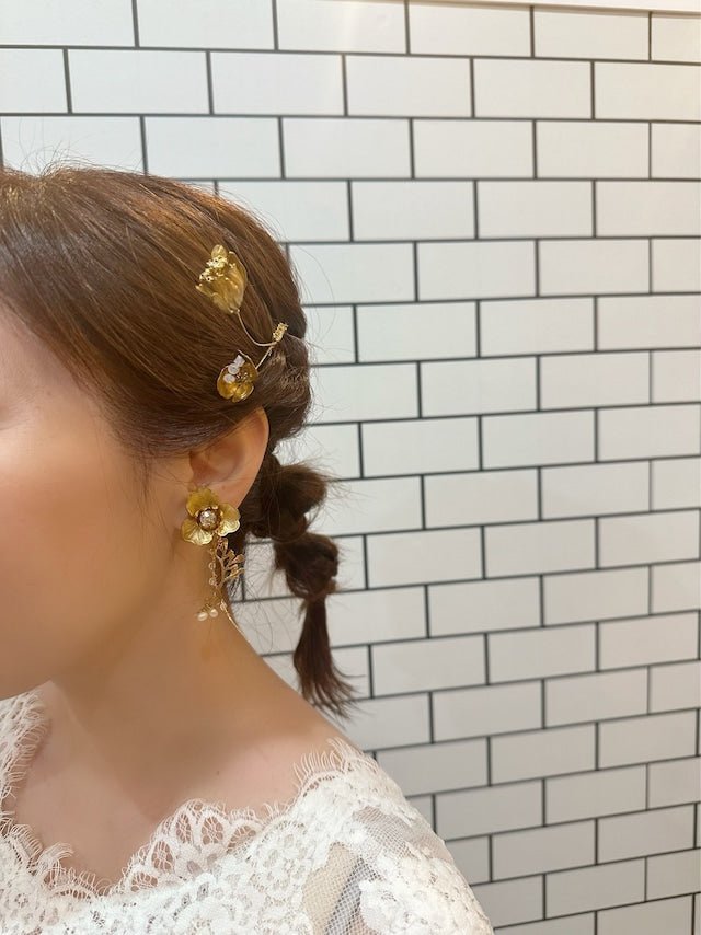 コスモスピアス＆イヤリング　ナチュラルウェディング - おしゃれ花嫁様ブライダルアクセサリーの通販bijou holic千葉店舗コスモスピアス＆イヤリング　ナチュラルウェディング