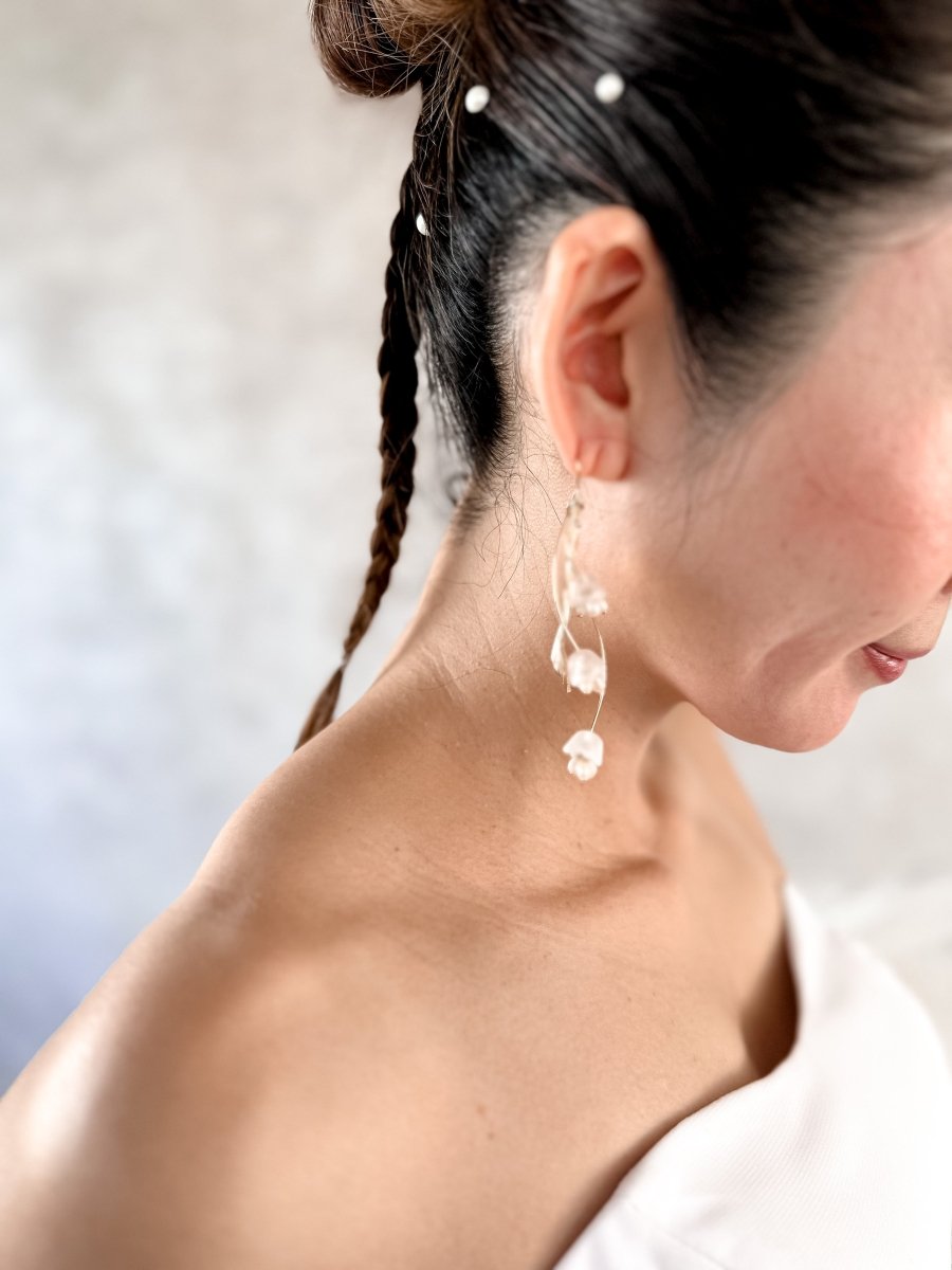 ミュゲピアス＆イヤリング　すずらん　大人可愛いアクセサリー - おしゃれ花嫁様ブライダルアクセサリーの通販bijou holic千葉店舗ミュゲピアス＆イヤリング　すずらん　大人可愛いアクセサリー