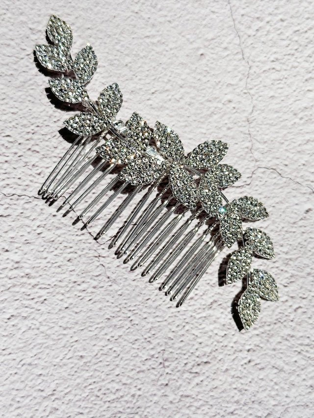 リーフヘアコーム　ブライダルヘッドアクセサリー - おしゃれ花嫁様ブライダルアクセサリーの通販bijou holic千葉店舗リーフヘアコーム　ブライダルヘッドアクセサリー