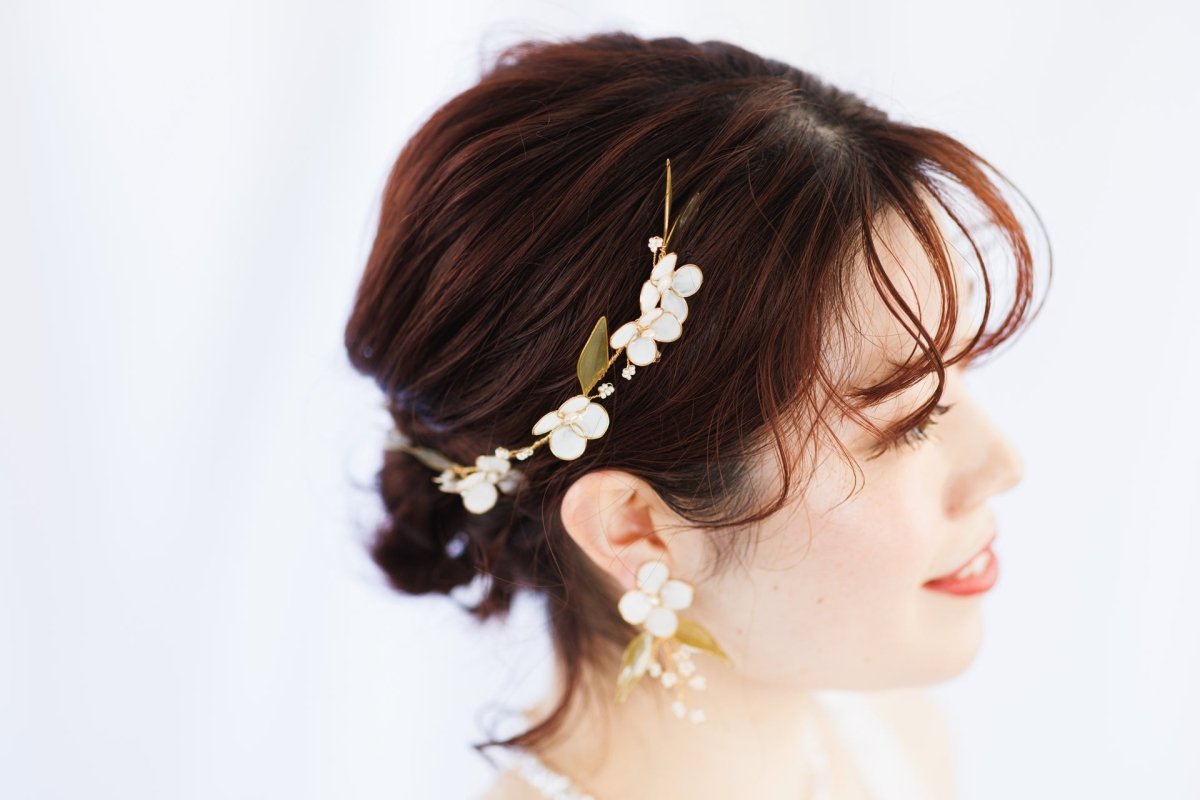 フラワーガーデンピアス＆イヤリング　結婚式 - おしゃれ花嫁様ブライダルアクセサリーの通販bijou holic千葉店舗フラワーガーデンピアス＆イヤリング　結婚式
