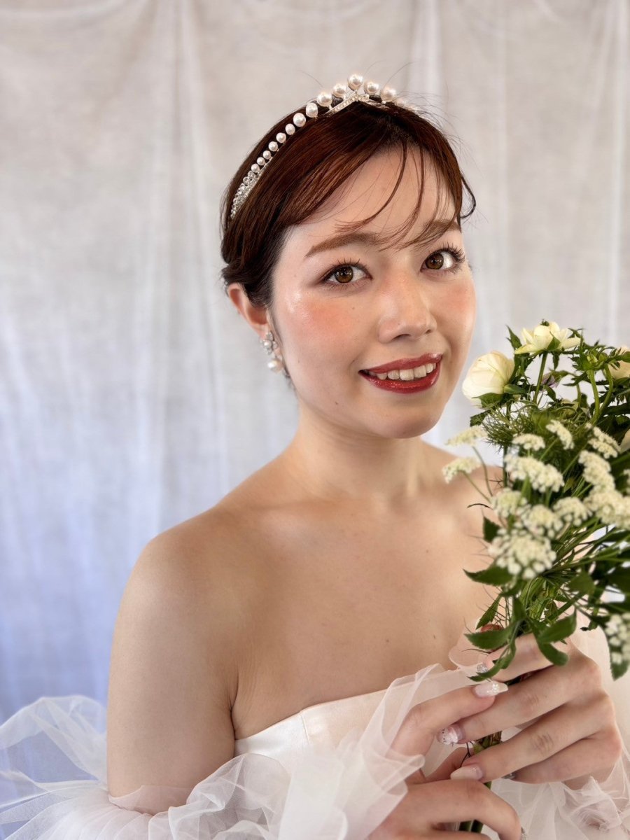 パールエレガントウェディングティアラ　結婚式　花嫁様 - おしゃれ花嫁様ブライダルアクセサリーの通販bijou holic千葉店舗パールエレガントウェディングティアラ　結婚式　花嫁様