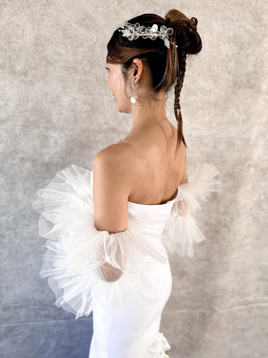 クリアアメリカンフラワーコーム　ウェディングヘアアクセサリー - おしゃれ花嫁様ブライダルアクセサリーの通販bijou holic千葉店舗クリアアメリカンフラワーコーム　ウェディングヘアアクセサリー