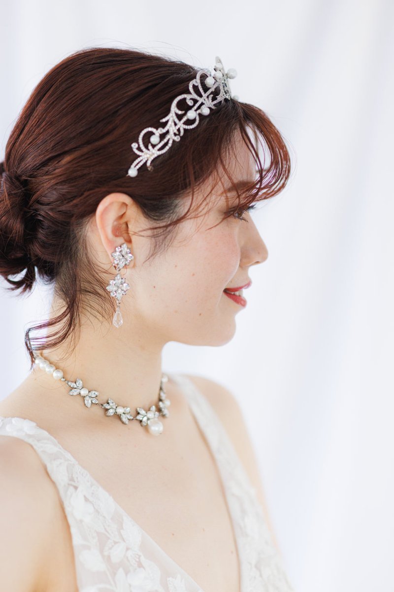 ロイヤルウェディングティアラ　花嫁ヘアアクセサリー - おしゃれ花嫁様ブライダルアクセサリーの通販bijou holic千葉店舗ロイヤルウェディングティアラ　花嫁ヘアアクセサリー