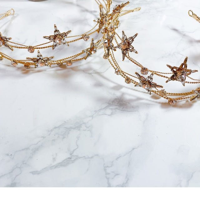 エトワールヘッドドレス　星カチューシャ - おしゃれ花嫁様ブライダルアクセサリーの通販bijou holic千葉店舗エトワールヘッドドレス　星カチューシャ