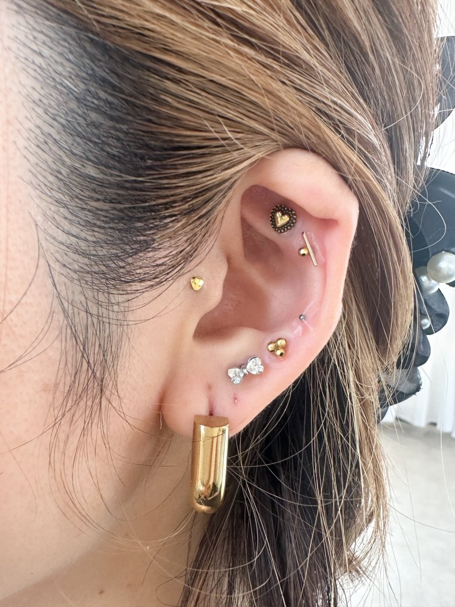 ボリュームフープピアス　ステンレス　大人アクセサリー - おしゃれ花嫁様ブライダルアクセサリーの通販bijou holic千葉店舗ボリュームフープピアス　ステンレス　大人アクセサリー