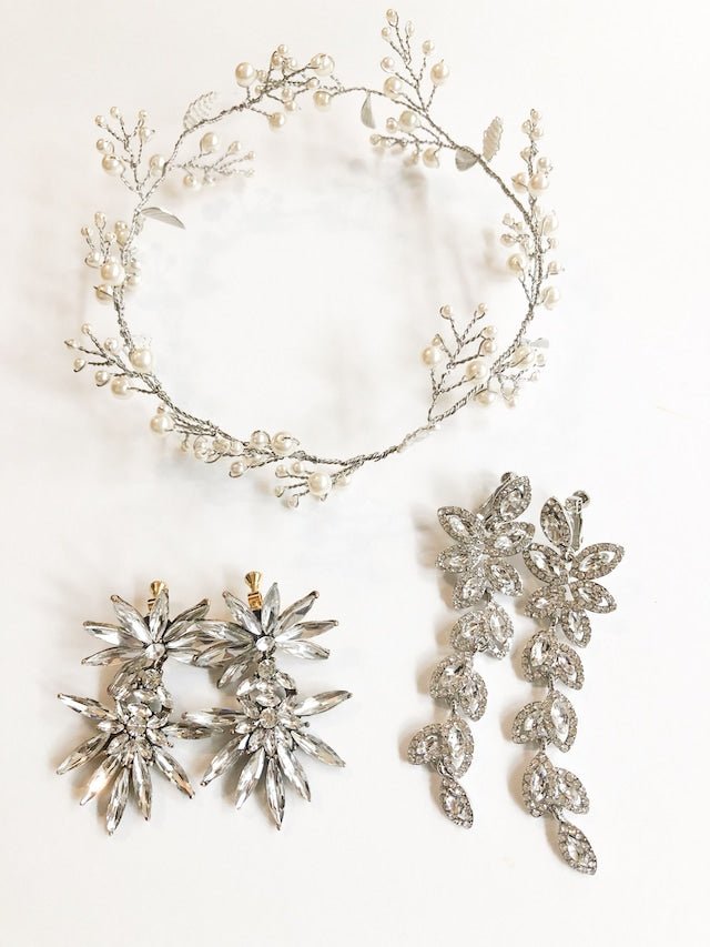 リーフ小枝アクセサリーヘッドドレス　パールヘッドドレス - おしゃれ花嫁様ブライダルアクセサリーの通販bijou holic千葉店舗リーフ小枝アクセサリーヘッドドレス　パールヘッドドレス