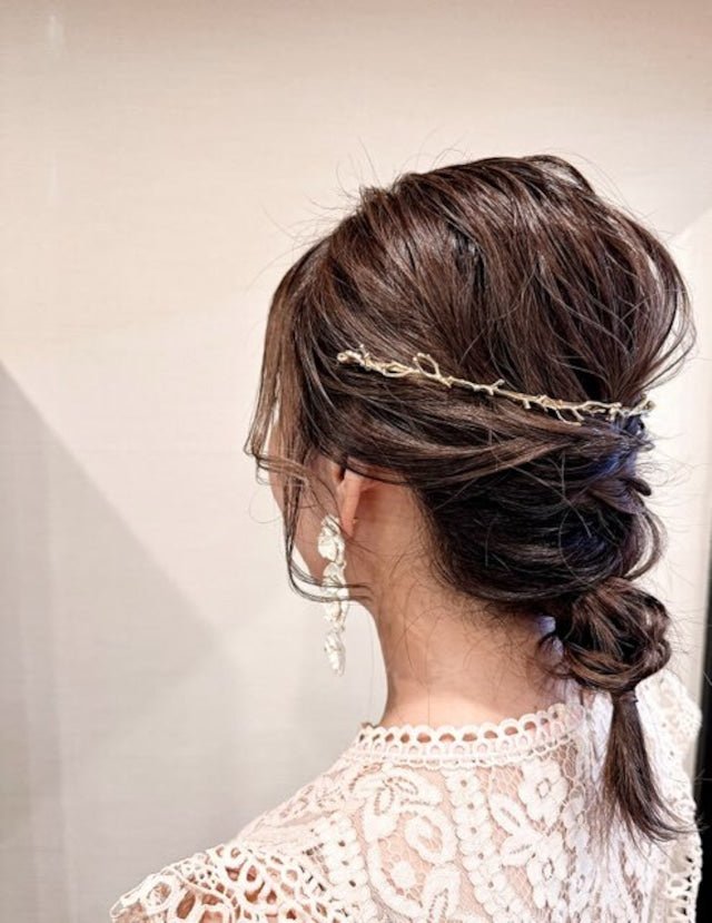 アンティーク枝ヘッドドレス ブライダルヘアアクセサリー