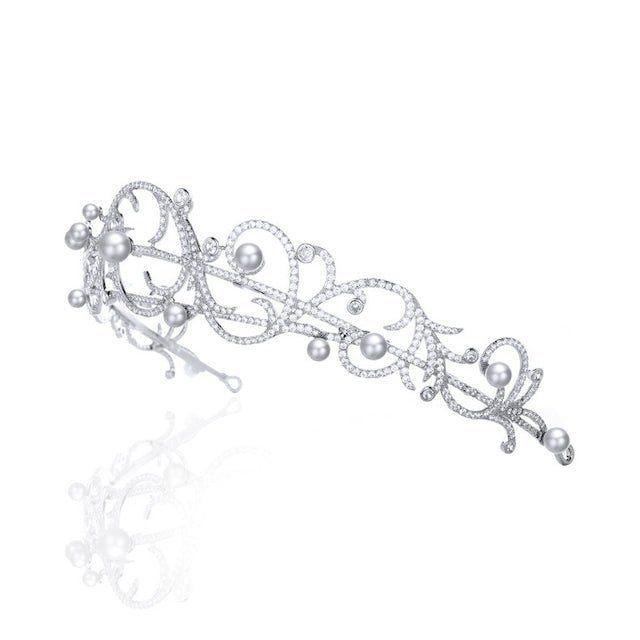 ロイヤルウェディングティアラ　花嫁ヘアアクセサリー - おしゃれ花嫁様ブライダルアクセサリーの通販bijou holic千葉店舗ロイヤルウェディングティアラ　花嫁ヘアアクセサリー