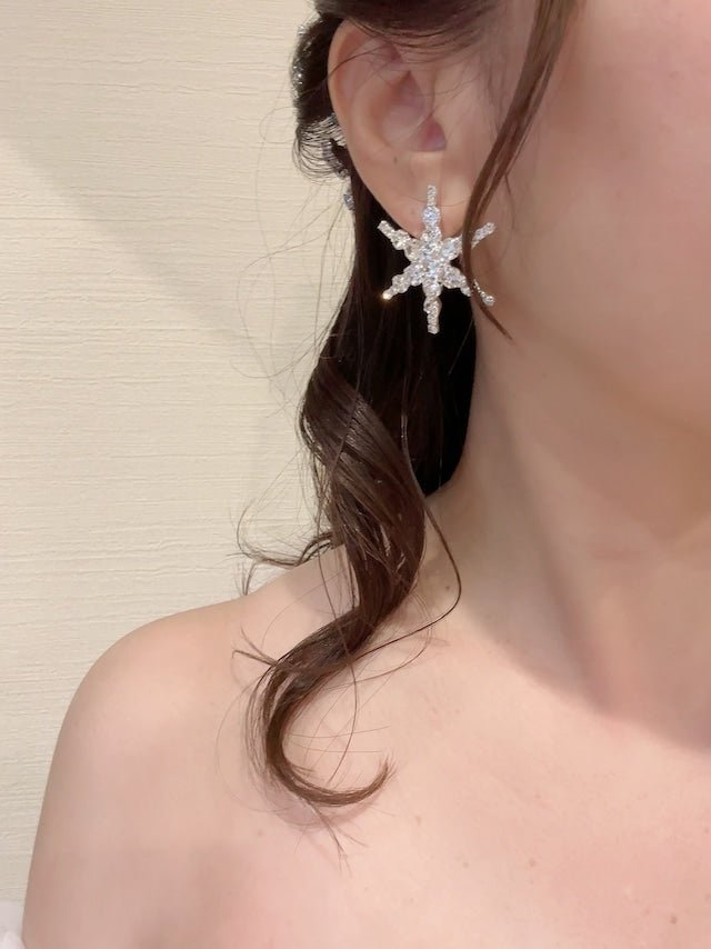 ステラ　ビジューピアス＆イヤリング - おしゃれ花嫁様ブライダルアクセサリーの通販bijou holic千葉店舗ステラ　ビジューピアス＆イヤリング